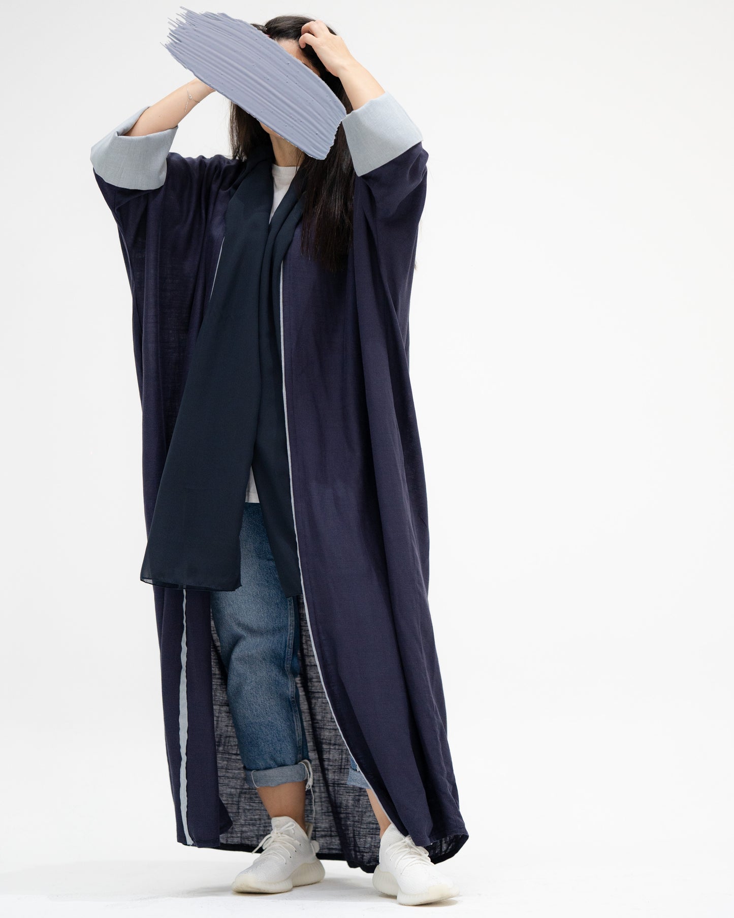 Navy Blue with Light Blue | B11