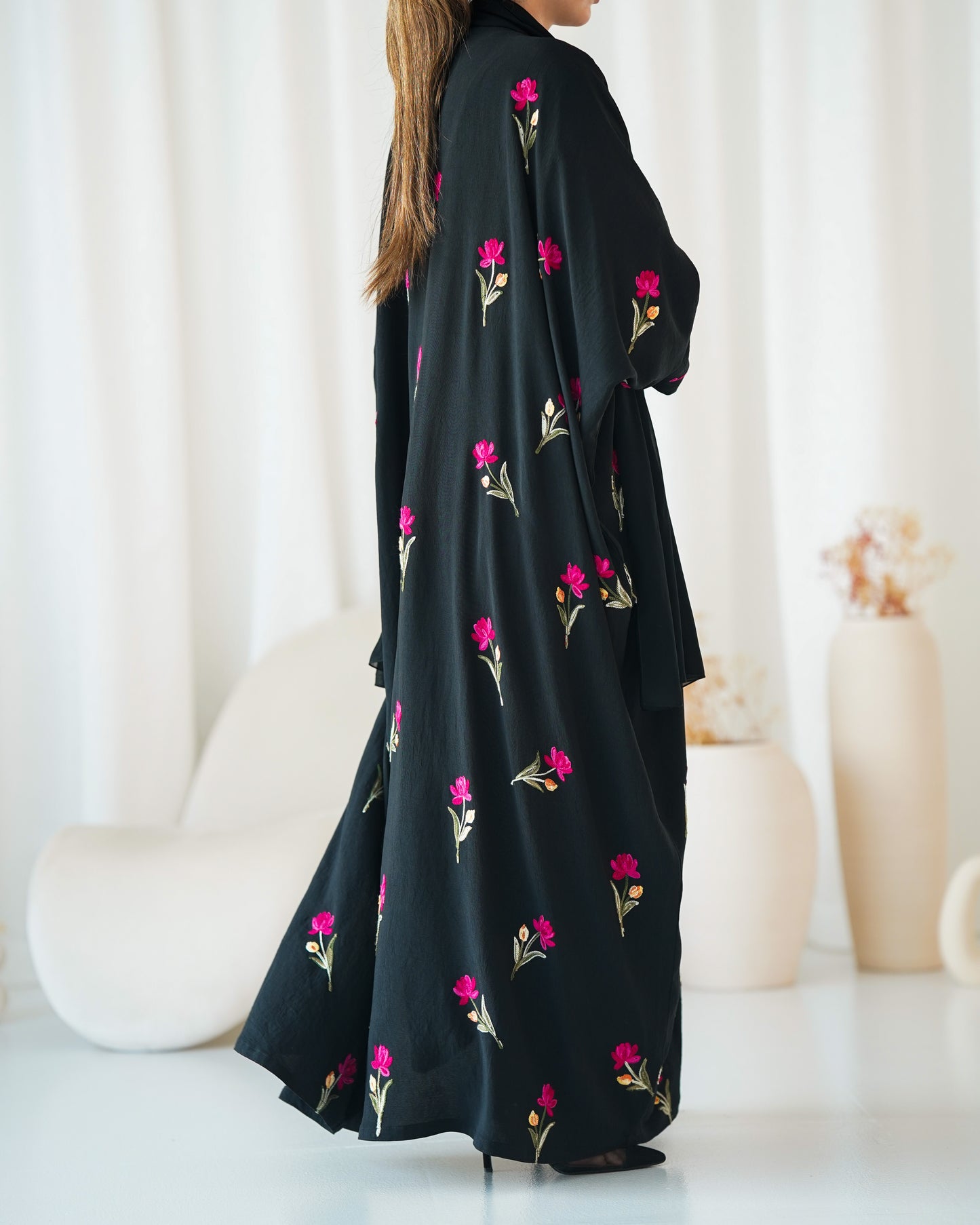 Black with Flowers | B03