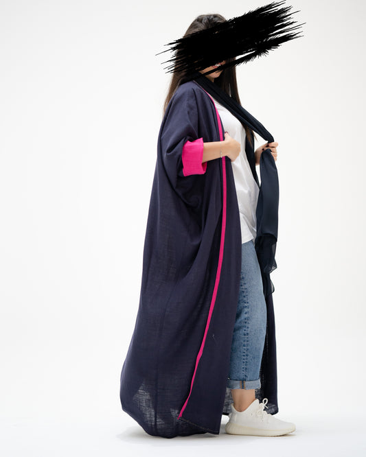 Navy Blue with Pink | B06